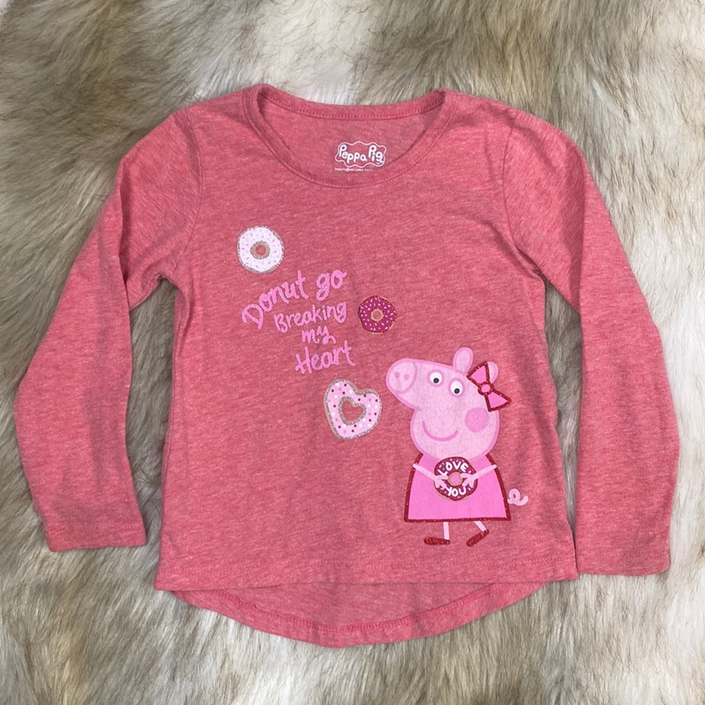 3T Peppa Pig Donut Long Sleeve T-Shirt